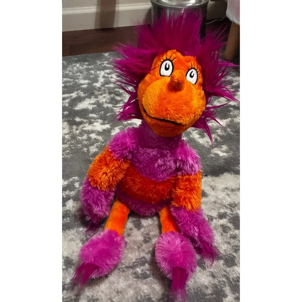 Dr Seuss Wocket in My Pocket Plush and Board Book Set Orange Pink Purple Plush
